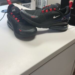 Nike Black Sneakers with Red Details